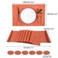 thumbnail image 4 of Labymos Ensemble de Table à Manger 16 Pcs Sets de Table Dessous de Verre PVC Antidérapant Résistant à la Chaleur, 4 of 8