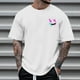 thumbnail image 2 of Camisetas de Cuello de la Tripulación de los Hombres de Poliéster Impreso en Seco Rápido, Cuello Redondo de Corte 3D para Gimnasio, Carrera, Ciclismo Y Ocasional, 2 of 4