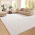 thumbnail image 1 of White Fur Rug Area Rug 5x7 Washable Shag Rug Fluffy Faux Rabbit Rug for Living Room Bedroom Playroom Nursery Rug Plush Throw Rug Luxury Home Decor, 1 of 8