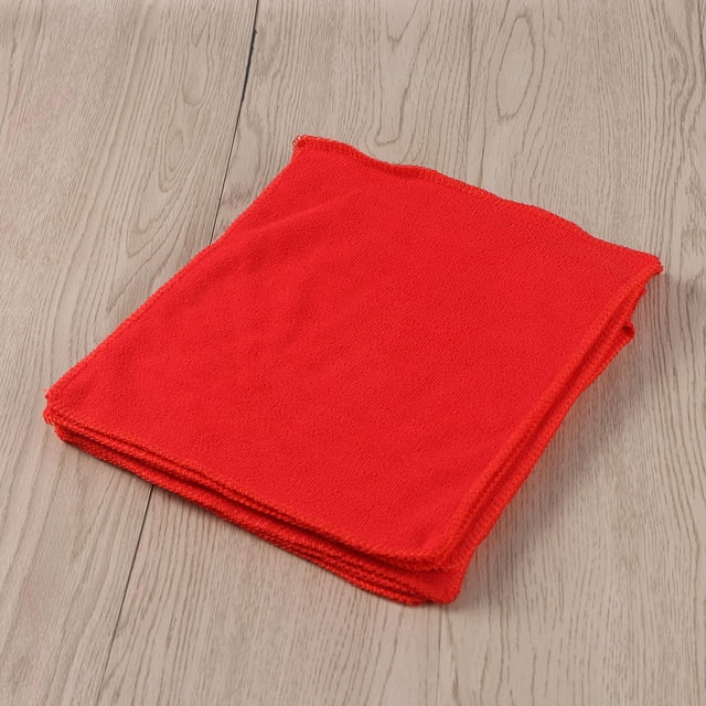 unbranded 50Ud Toallas Para Microfibra Roja Con Alta Absorción Sin Ni Arañazos