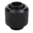 thumbnail image 4 of Dracaena 2 pack G1/4" thread to 3/8" ID, 1/2" OD Compression Fitting for Soft Tubing, Soft Tube Connectors for Computer Water Cooling System, Black, 4 of 11