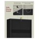 thumbnail image 4 of TYUIOP Custos Collection - Bookshelf, 3-Tier Bookcase, Book Shelf, Open Storage Shelf, 9.4 x 11.8 x 37.3 Inches, for Living Room, Home Office, Dining Room, Ebony Black, 4 of 5