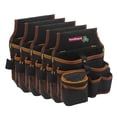 thumbnail image 1 of Cinturón Portaherramientas StorProBrown 5 pzas 5 Bolsillos 2 Asas Poliéster Negro/Café VentDepot MXSOW-005, 1 of 1