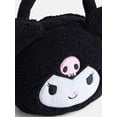 thumbnail image 3 of Sanrio Kuromi Girls Plush Handbag, Black, 3 of 4