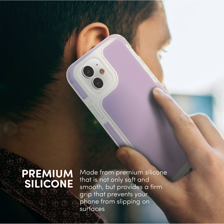 iHome Velo Silicone Impact Case for iPhone 11/XR, Lavender