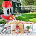 thumbnail image 4 of Smart Bird Feeder, Night Vision 2 Way Intercom Bird Camera 2L Food Container  for Yard for Trees, 4 of 7