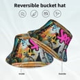 thumbnail image 2 of Fotbe Graffiti Lamp Urban Scene Sombrero Tipo Pescador con Estampado – Sombrero de Sol de Algodón de Moda para Playa, Golf, Pesca, 2 of 6
