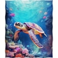 thumbnail image 2 of Sea Turtle Gifts for Adult Kids, Sea Turtle Blanket for Women Men, Christmas Birthday Valentine''s Day Gifts for Boys Girls Teens, Toys Gifts for Age 2 3 4 5 6 7 8 9 10 Year Old, 2 of 6