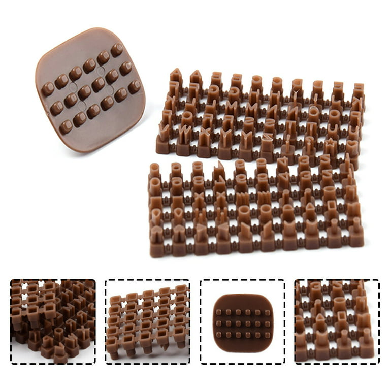 2 Sets of Polymer Clay Letter Stamps Mini Alphabet Number Letter Stamp DIY Craft Tool, Size: 10x8x1CM