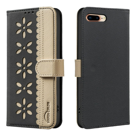 For iPhone 8 7 Plus 6 6s Plus Se Phone Case Leather Wallet Cover