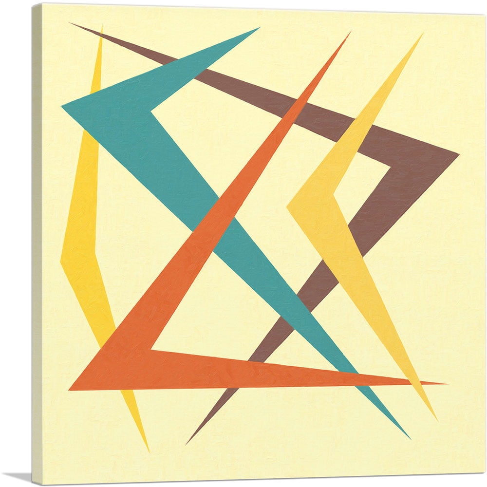 ARTCANVAS Mid Century Modern Boomerang Phases Canvas Art Print Size landscape-wall-art-size-guide-standard-frame-sizes-guide-living-room
