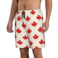 thumbnail image 2 of Goofa Happy Canada Day Printed Mens Swim Trunks Summer Quick Dry Short Beach Swimwear Bathing Suits-X-Large, 2 of 9