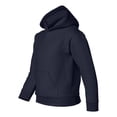 thumbnail image 2 of Heavy Blend Youth Hooded Sweatshirt, XS, Navy, 2 of 3