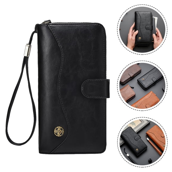 LABSERRON Men Wallet in Black for Holding Receipts 1Pcs