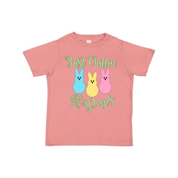 Inktastic Funny Easter Just Chillin' with My Peeps Boys or Girls Toddler T-Shirt