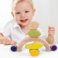 thumbnail image 2 of Bloques apilables Montessori Juegos de bloques apilables Bloques de equilibrio para niños arqueado, 2 of 8