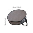 thumbnail image 2 of SUYOLL Gray 40cm Round Storage Bag Heavy Duty Cloth Protective Tote With Zipper Closure And Lift Handle For Home Organization Easy Use, 2 of 2