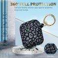 thumbnail image 4 of Leopard Silicone Airpods Case, YOMPLOW Soft Ipod Case Cover Flexible for Airpods 2nd/1st Generation Earpod Case Cover for Women Girls with Keychain - Grey Leopard Cheetah, 4 of 7