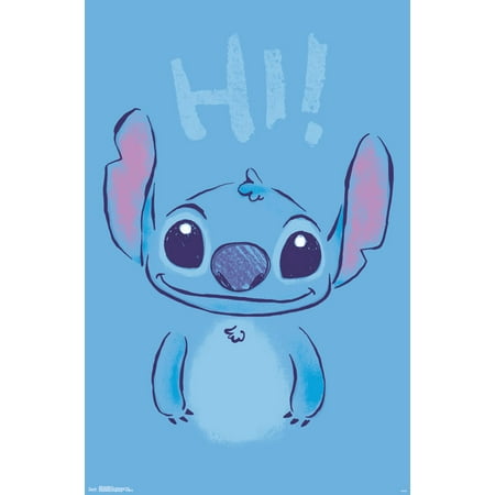 Trends International Lilo Stitch Hi Wall Poster 22 375 X 34