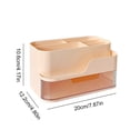 thumbnail image 3 of Desktop Plastic Storage Box, Drawer Organizer for Cosmetics and Stationery, Dorm Room Desk Tray with Multiple Compartments for Tidy Countertop, Bathroom, and Office Organization, 3 of 6