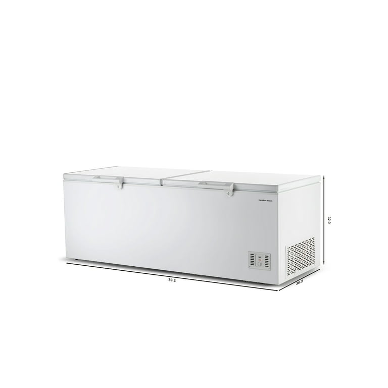 Hamilton Beach 35.0 Cu. Ft. Chest Freezer, Two Door, White