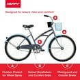 thumbnail image 3 of Huffy Carlisle Girls Cruiser Bike, 24" Wheels, Basket, Comfort Saddle, Gray, 3 of 14