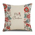 thumbnail image 2 of Advancent Funda de almohada navideña con estampado de Navidad, funda de cojín para sofá, funda de almohada decorativa para el hogar, sofá, Navidad, Kits de decoración para fiestas No.15 Advancent HA007803-15, 2 of 6