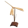 thumbnail image 3 of Bamboo Propeller Flying Helicopter Toy, Nostalgic Ornaments, Bamboo Dragonfly Toy, Balancing Dragonfly for Aniversary, Holidays Gift Party Favor dark brown, 3 of 8