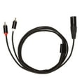 thumbnail image 3 of Cable del Pin XLR Maleto RCA, varón de XLR al aspecto llamativo del cable divisor XLRY del cable de 2 XL Rto RCA, 3 of 8