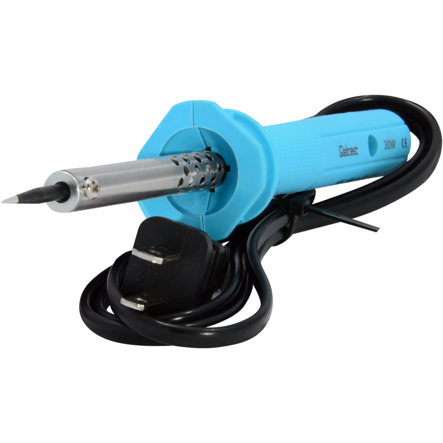 Delcast 30 Watt Precision Tip Soldering Iron with Rosin Core Solder 63/37 Leaded Electronics Solder, 0.6mm (12.5 g / 0.45 oz)