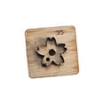 thumbnail image 2 of Troquel de corte de cuero, molde para recortar cuero, artesanía en papel, herramienta de perforación hecha a mano, forma de flor de madera para mochila, llaveros, adornos para el hogar, 35mm mayimx Troqueles de corte, 2 of 7