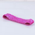 thumbnail image 4 of 1pc Sequin Headband Fashion Sports Hairband Glitter Headdress Elastic Bling Headwear for Women Girls Rose Red, 4 of 7