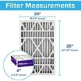 thumbnail image 3 of 3M Filtrate Ultra Allergen Reduction Filter Slim Fit 20" x 25" x 4", 2-Pack, 3 of 10