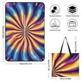 thumbnail image 2 of Colorful Tie Dye Vortex Picnic Blanket Waterproof Outdoor Beach Blanket Hand-held Pad Suitable for Travel, Camping, Beach, Family Gatherings, 2 of 8