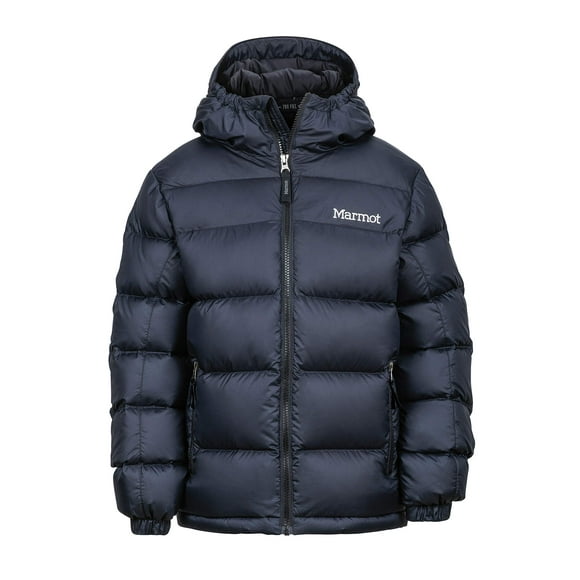Marmot Kids Boys Guides Down Hoody (Little Big Kids), Black, LG (10/12