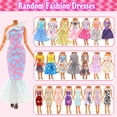 thumbnail image 3 of 47 PCS Doll Clothes and Accessories 3 PCS Wedding Gowns 3 Tops 3 Pants 3 PCS Fashion Dresses 2 Sets Swimsuits Bikini 6 Braces Skirt, 10 Hangers 14 Shoes and 6 Accessories Toys for 11.5 inch Doll, 3 of 5