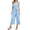 Light Blue, variant on IROINNID Suspender Jumpsuit For Women Summer Casual Ruffle Suspender Jumpsuit