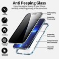 thumbnail image 5 of Privacy Anti Spy Magnetic 360 Protective Case For Iphone 15 Pro Max 14 13 12 11, 5 of 5