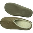 thumbnail image 1 of Serenis Men's Memory Foam Slippers, Taupe- Small, 1 of 2