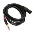 thumbnail image 2 of Male XLR to 6.35mm Jack Cable Audio Connection Cable for Microphone Electric Guitar Amplifier 3 Meter, 2 of 5