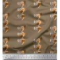 thumbnail image 1 of Soimoi Rayon Fabric Monkey Face Cartoon Print Fabric by The Yard 42 Inch Wide, 1 of 1