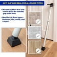 thumbnail image 3 of Door Security Bar - Adjustable Door Security Bar for Travel, School, Dorm and Home - Door Jammer for Hinged Doors and Sliding Door Security – Silver, 3 of 3