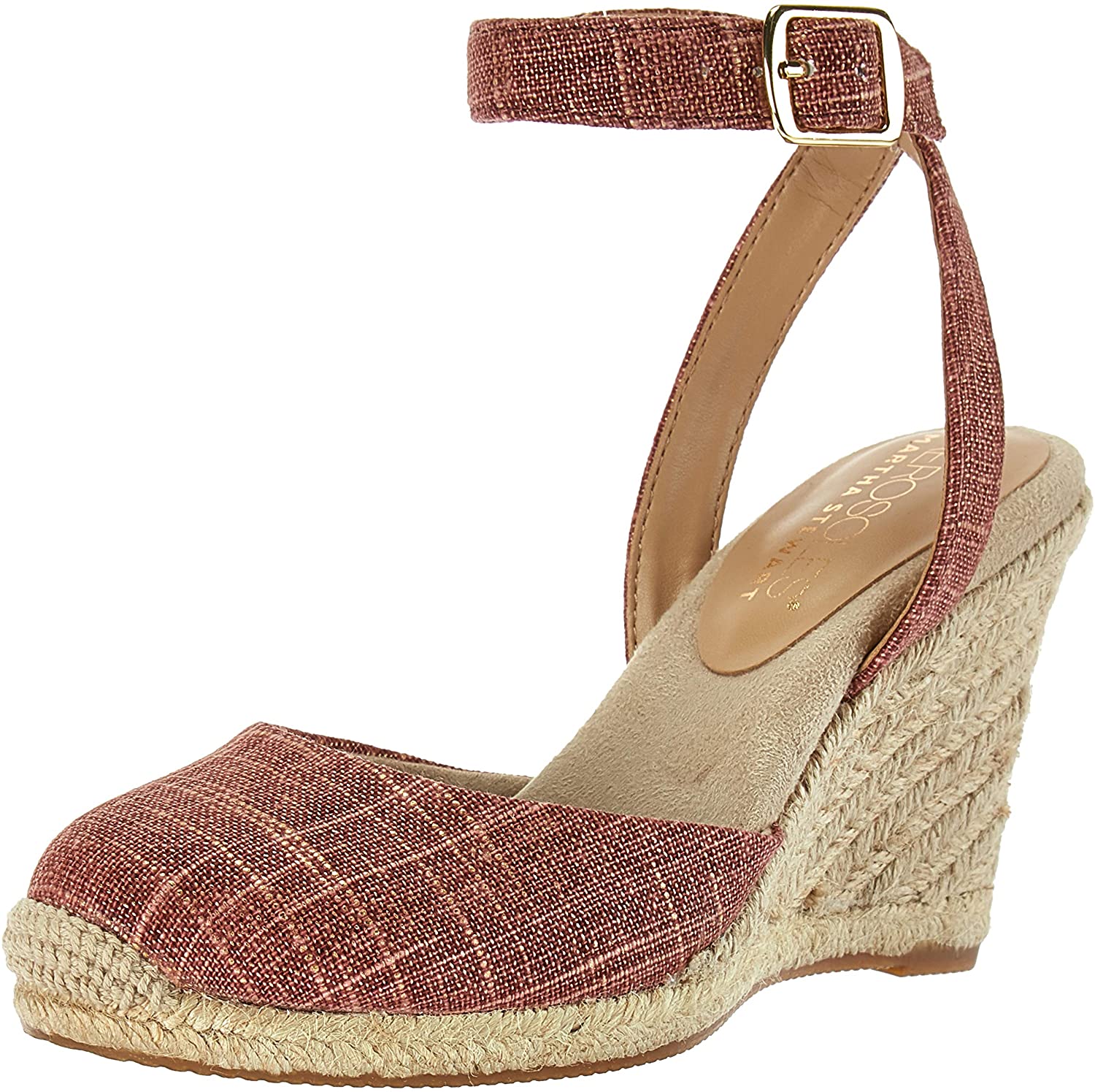 fabric wedge sandals