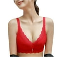 thumbnail image 4 of Darzheoy Wire-Free Bra for Women Ladies Comfortable Breathable No Steel Sexy Lace Gathering Adjustment Lift Bra Underwear Women Bras 32/70AB, 4 of 9