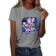thumbnail image 1 of Pop cazadora para niña Demon Hunters Graphic Round-Neck Short Sleeve T Shirt For Kids Youth Fashion Tee With Cartoon Print Design Soft Blend Top For Children （Gray）, 1 of 3
