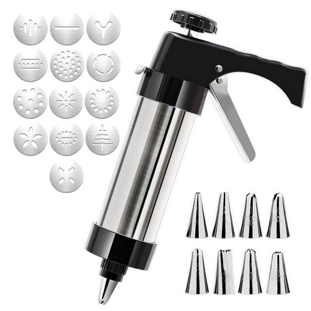 Set de pistolas Cookie Press con 13 discos y 8 puntas