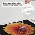 thumbnail image 6 of Easygdp Orange Dalia Microfiber Absorbent Dish Drying Pad,Kitchen Drying Mat,Can Be Hung, Strong Water Absorption Capacity,Quick Drying, 6 of 9