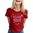 thumbnail image 2 of Womens Short Sleeve Tunic Top Casual T Shirt Round Neck Printed Graphic Tee Top Blouse Trendy Flowy Tees, 2 of 4