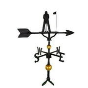 Montague Metal Products WV-389-SB 300 Series 32 In. Deluxe Black Putter Weathervane