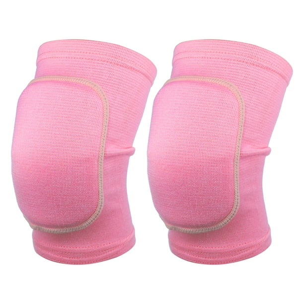 Rodilleras protectoras deportivas Unique Bargains transpirables flexibles de esponja rosa talla L